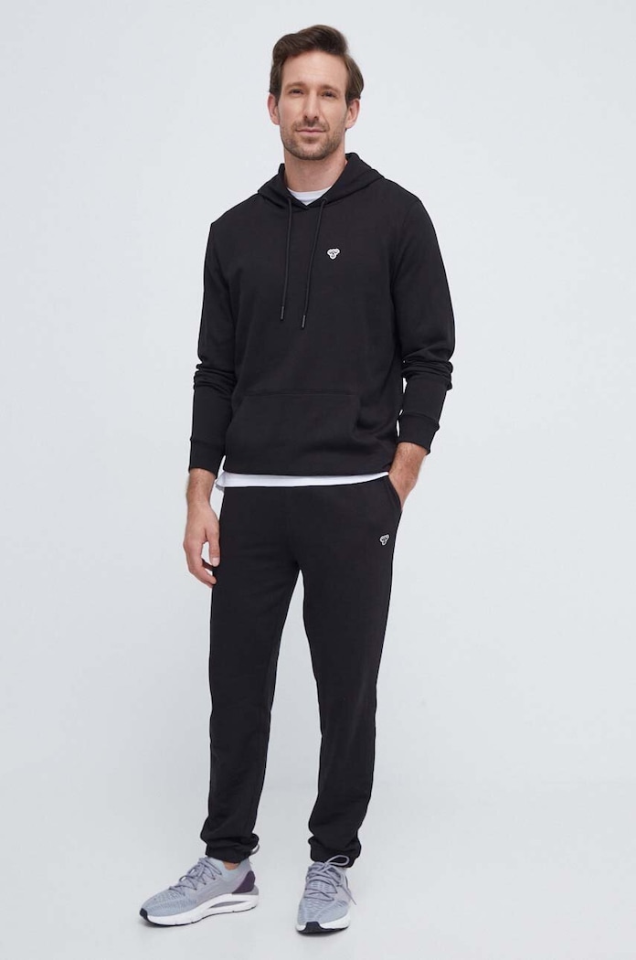 Hummel bluza bawełniana 221294 czarny AW23