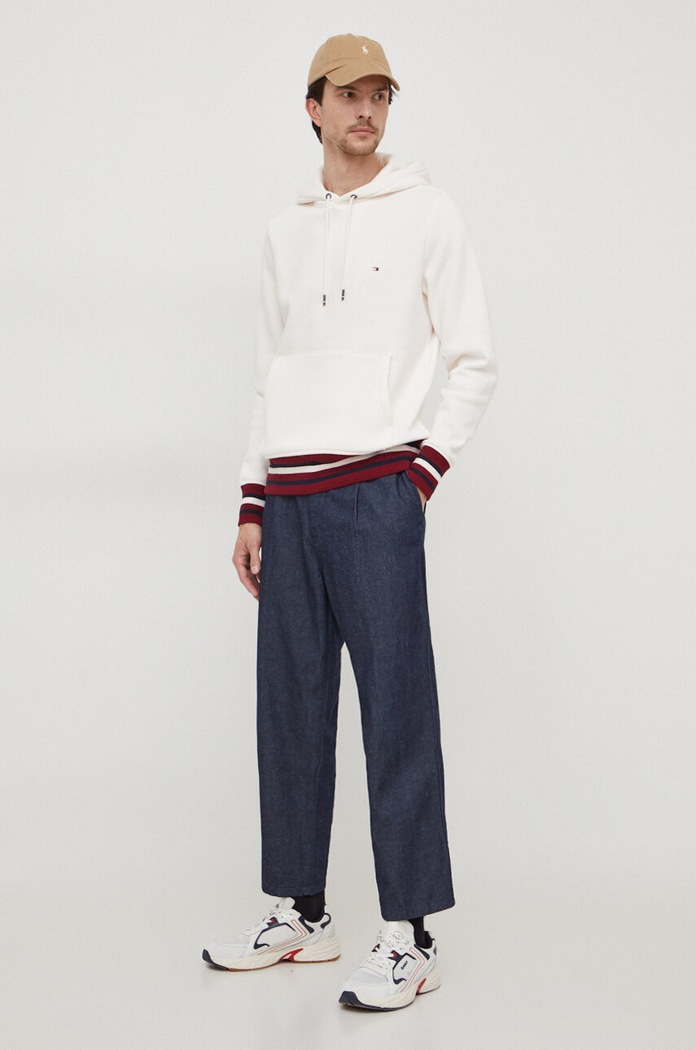 Μπλούζα Tommy Hilfiger MW0MW32680 μπεζ AW23