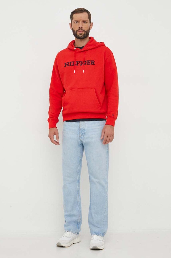 Tommy Hilfiger bluza MW0MW33062 czerwony AW23
