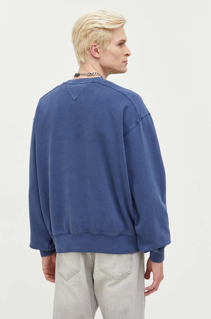 Oblečení Bavlněná mikina Tommy Jeans DM0DM17798 námořnická modř