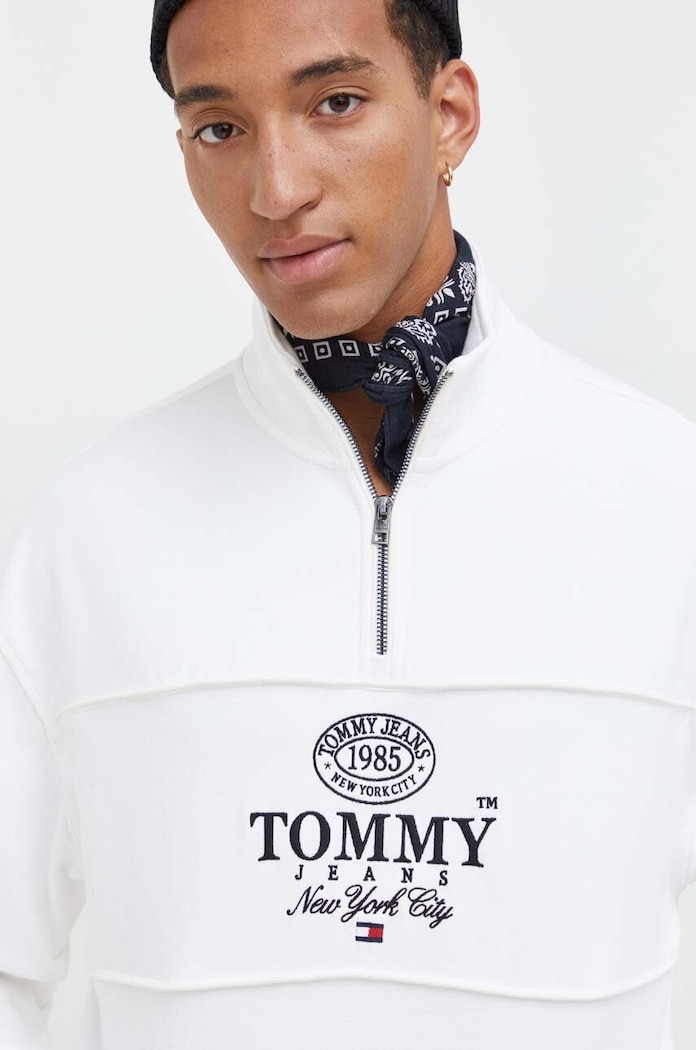 Tommy Jeans bluza bawełniana biały DM0DM17800