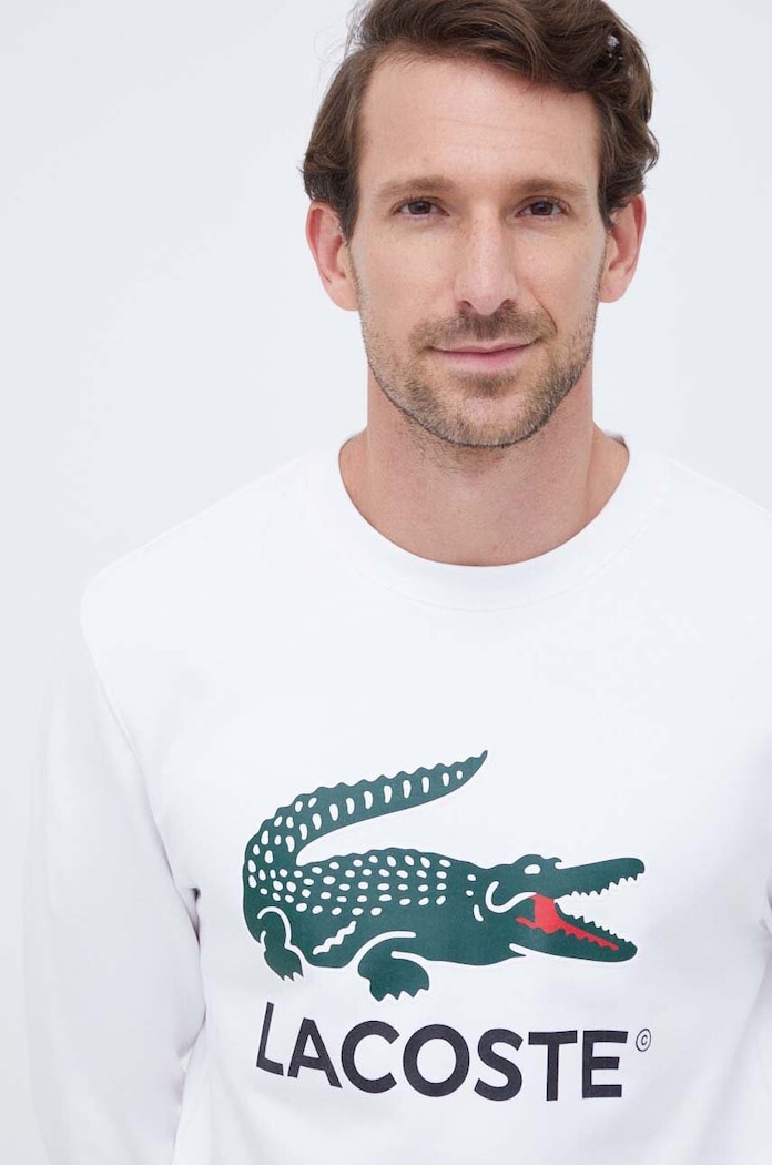 Lacoste bluza bawełniana biały SH1281