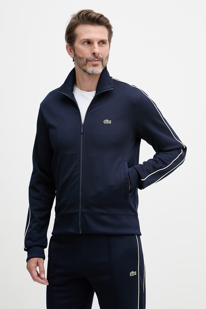 Lacoste суичър с цип мъжки тъмносин SH1457
