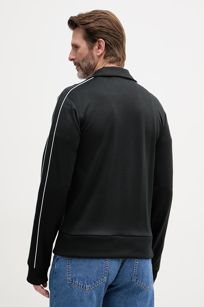 Дрехи Lacoste суичър с цип мъжки SH1457 черен