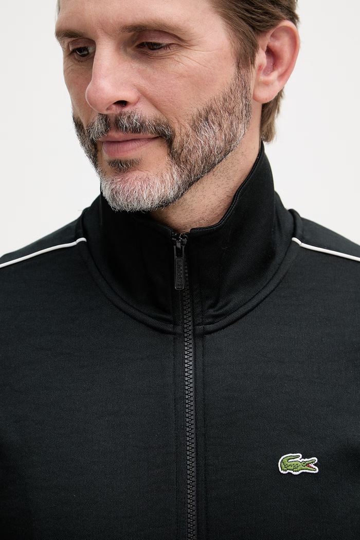 Lacoste суичър с цип мъжки черен SH1457