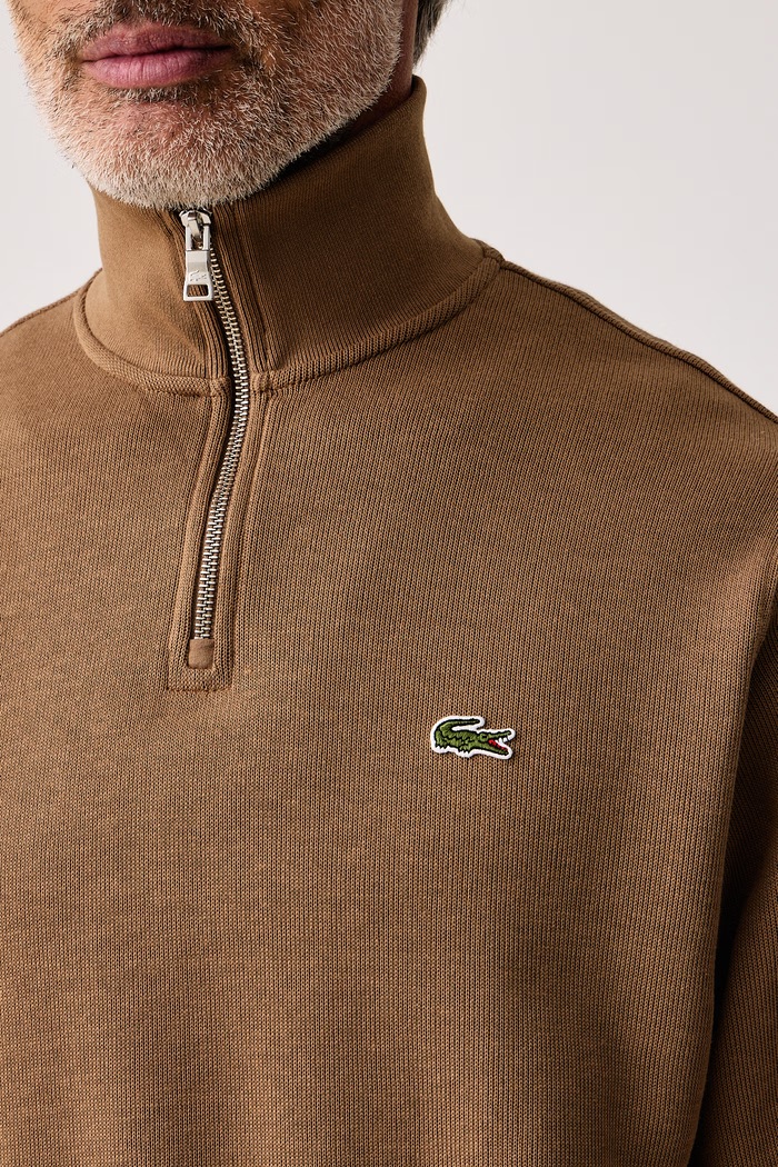 Półgolf męski bawełniany Lacoste SH1927 brązowy