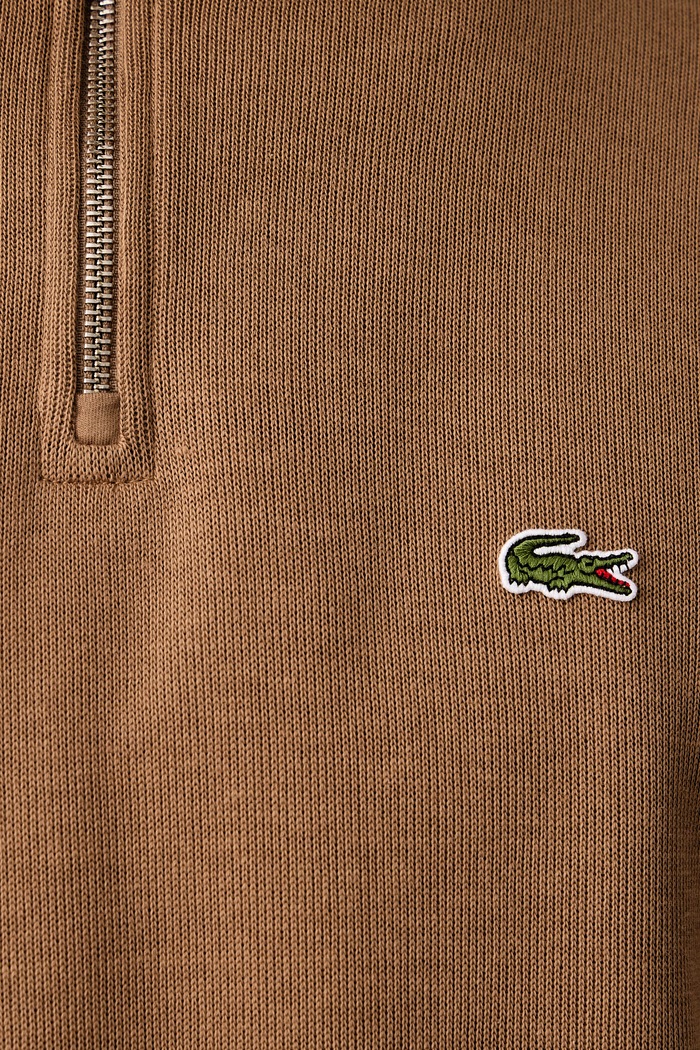 Półgolf męski bawełniany Lacoste brązowy SH1927