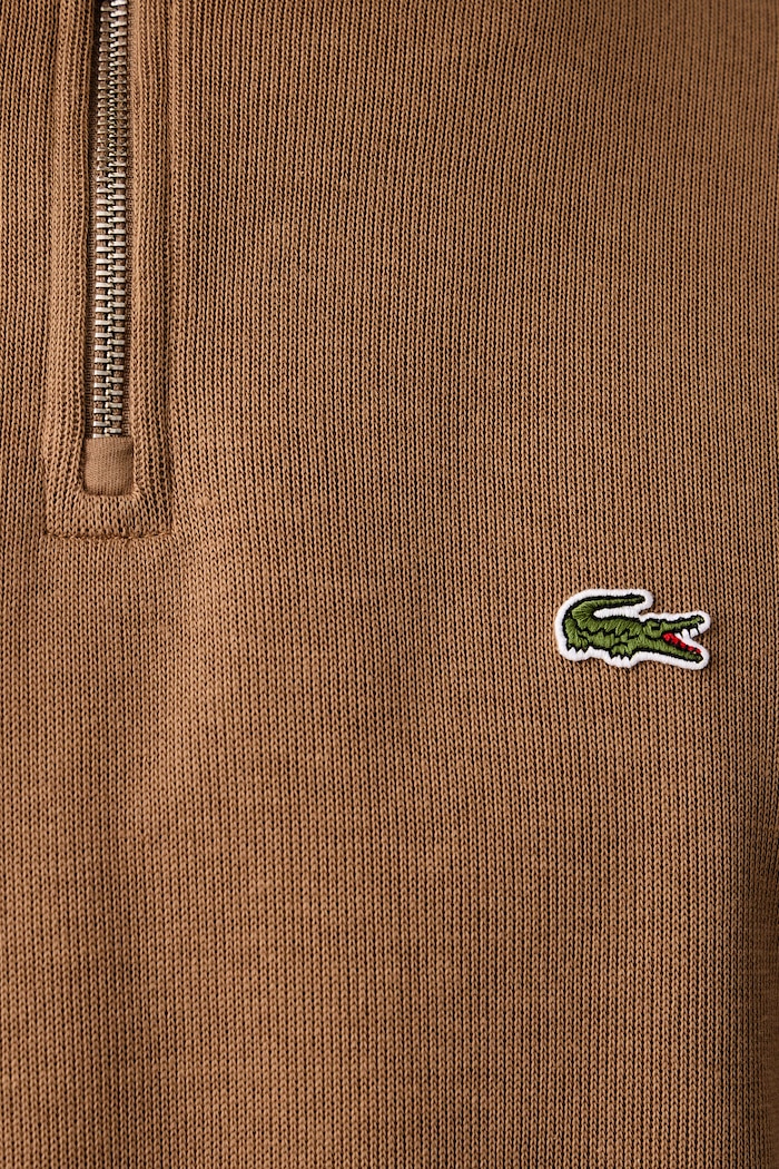 Półgolf męski bawełniany Lacoste brązowy SH1927