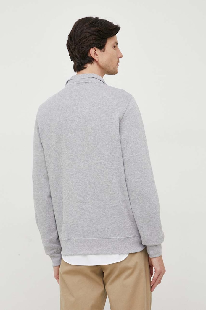 Odzież Lacoste sweter bawełniany SH1927 szary