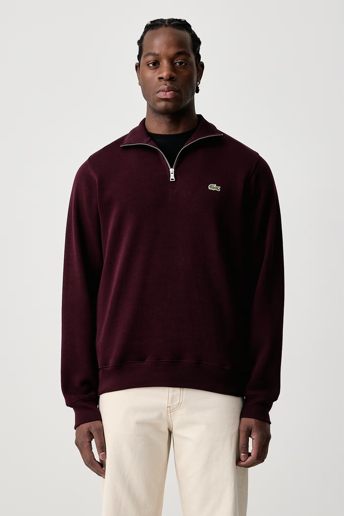 Lacoste Maletă pentru bărbați din bumbac burgundia SH1927