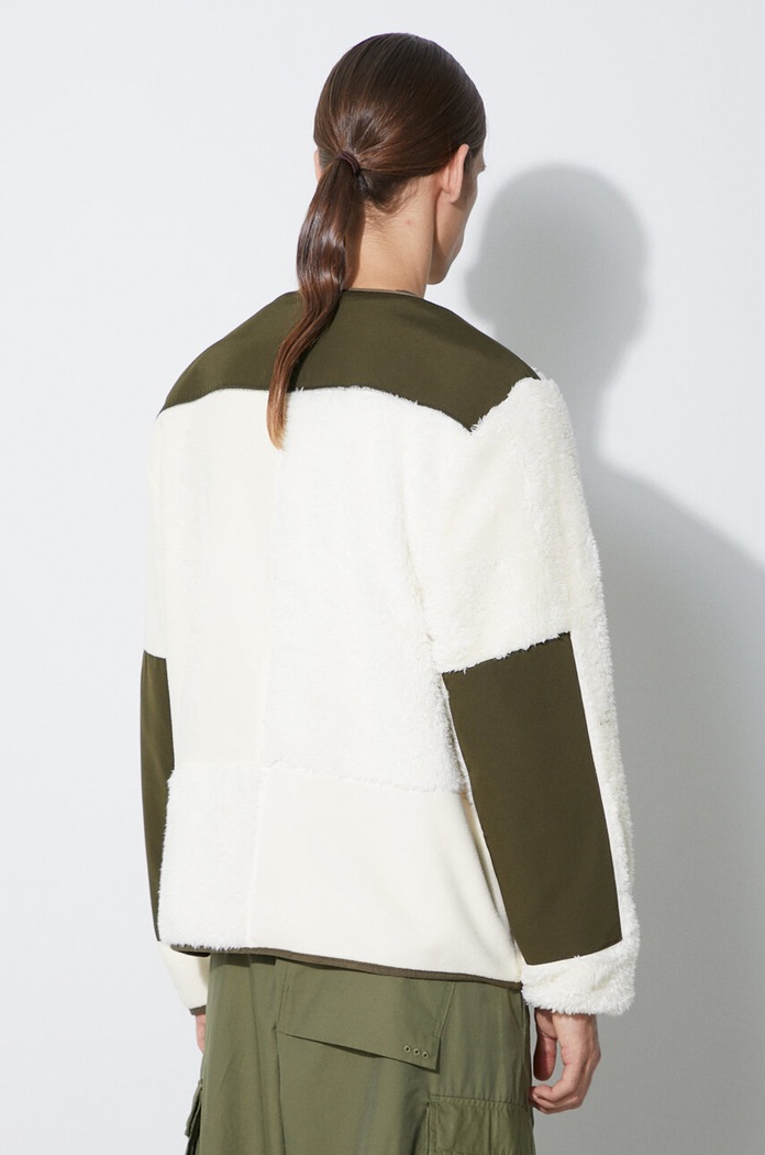 Oblečení Mikina Stan Ray PATCHWORK FLEECE CARDIGAIN AW2319827 béžová