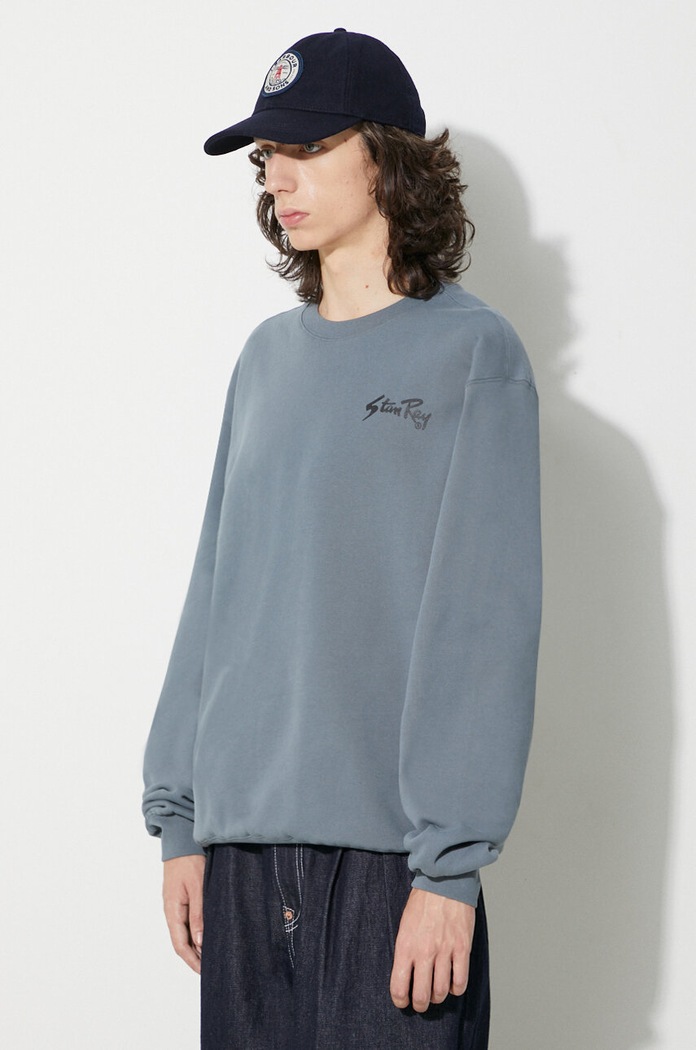 Bavlněná mikina Stan Ray STAN OG CREW šedá AW2314162