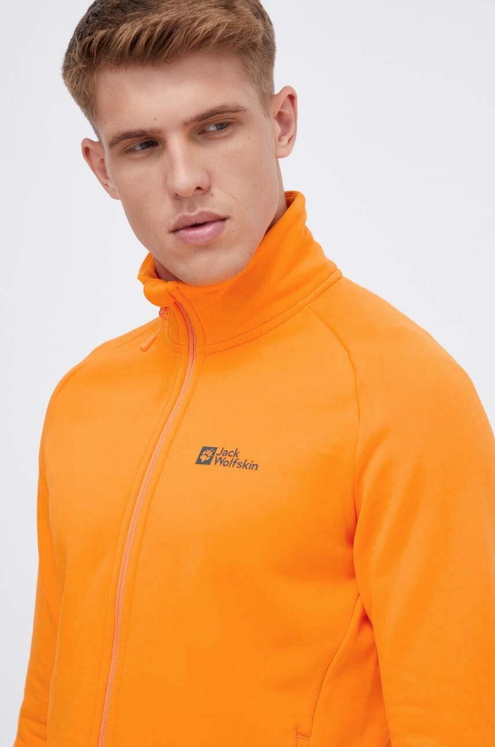 Jack Wolfskin hanorac Baiselberg portocaliu 1711381