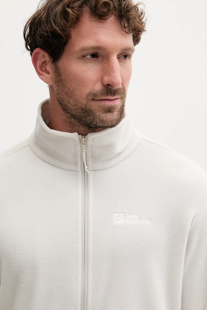 Sportovní mikina Jack Wolfskin Taunus béžová 1711451