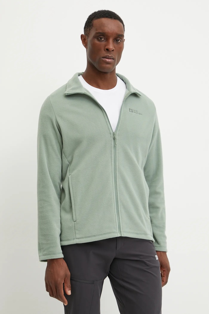 Športová mikina Jack Wolfskin Taunus zelená 1711451
