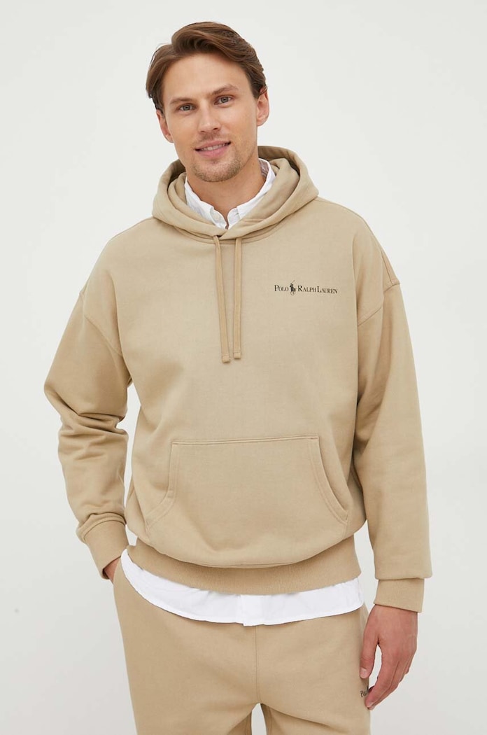 Mikina Polo Ralph Lauren s kapucí béžová 710917904