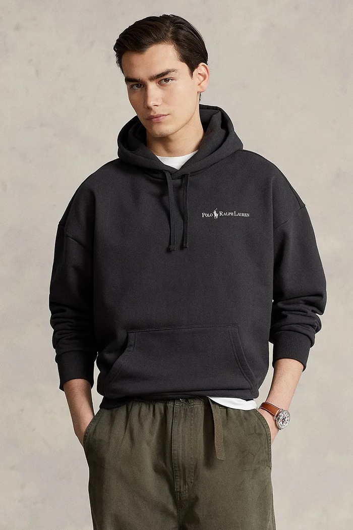 Mikina Polo Ralph Lauren s kapucí černá 710917904