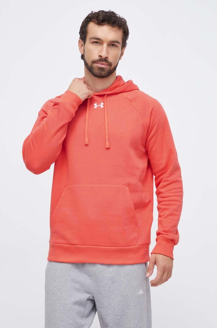 Μπλούζα Under Armour με κουκούλα πορτοκαλί 1379757