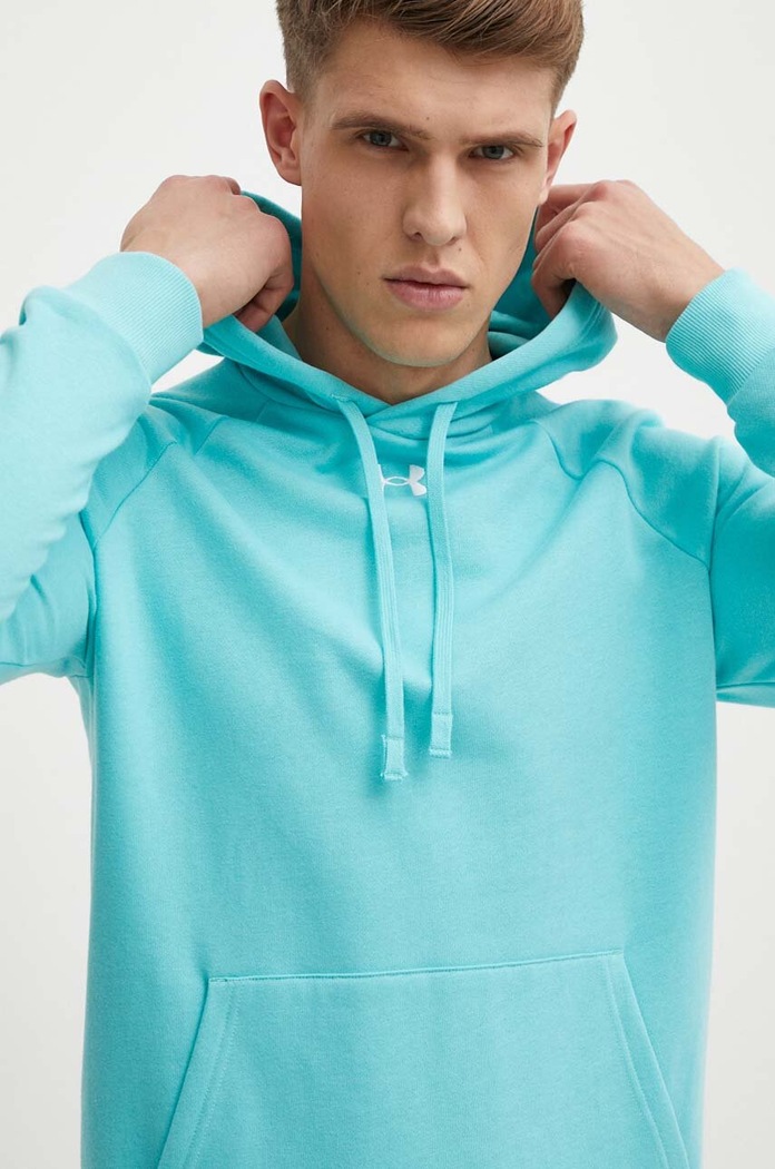 Under Armour bluza z kapturem turkusowy 1379757