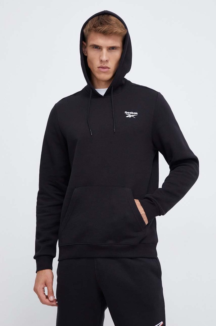Reebok felső nyomtatásos fekete 100068238