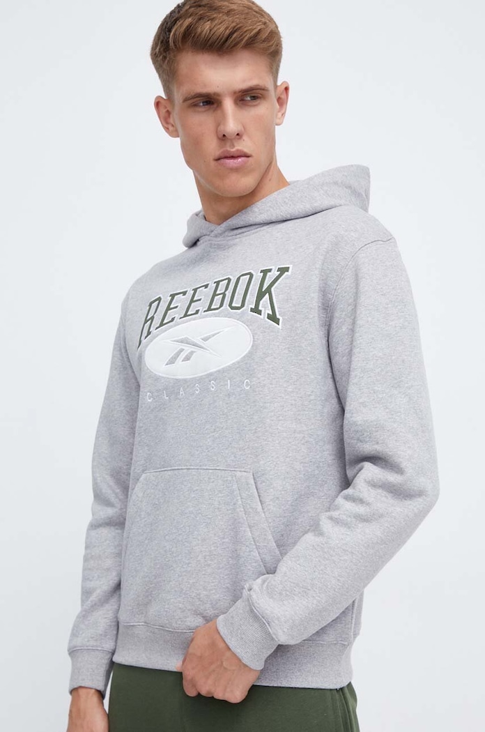 Μπλούζα Reebok Classic απλικέ γκρί 100036875
