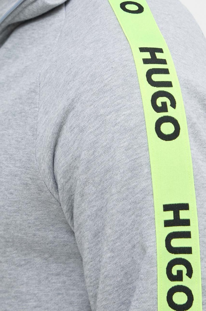 HUGO pamut pulóver otthoni viseletre 50496985 szürke