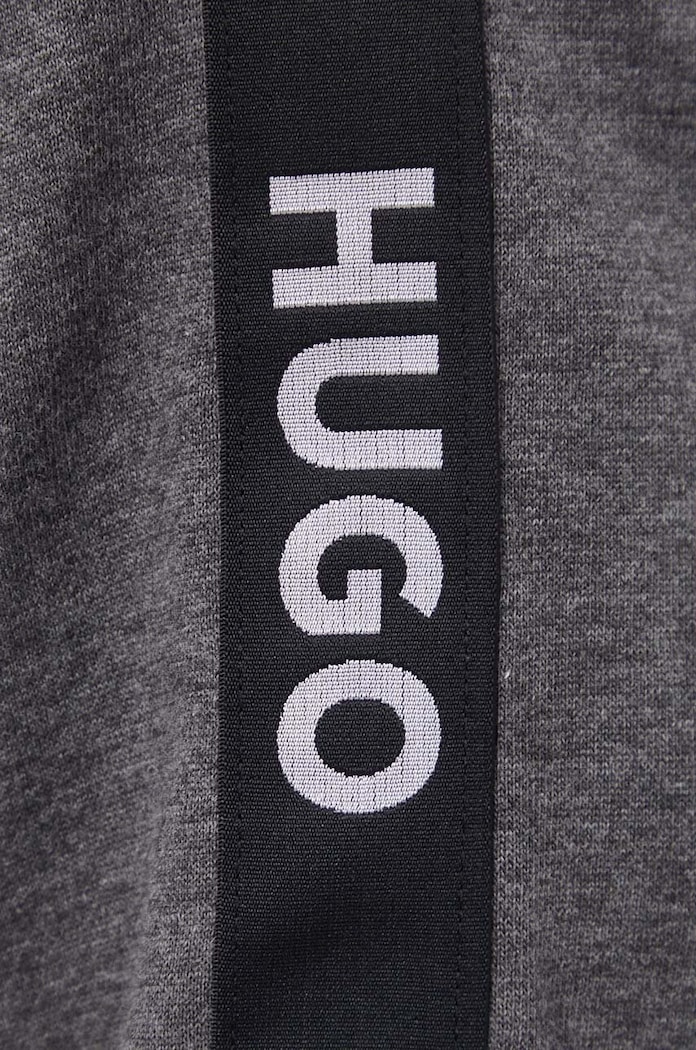 HUGO hanorac lounge din bumbac 50497003 gri