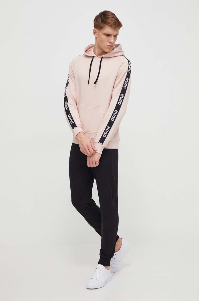 Homewear pamučna dukserica HUGO 50497003 roza SS24