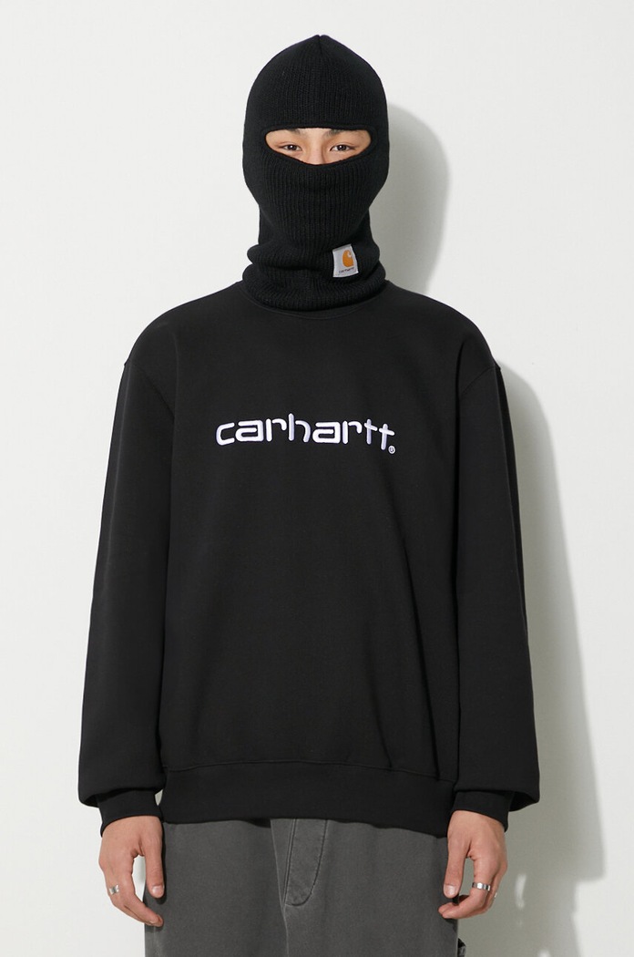 Carhartt WIP felpa applique nero I030546.0D2XX