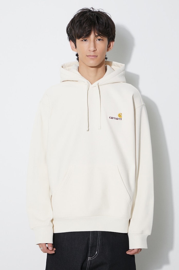 Dukserica Carhartt WIP natpis bež I028279.05XX