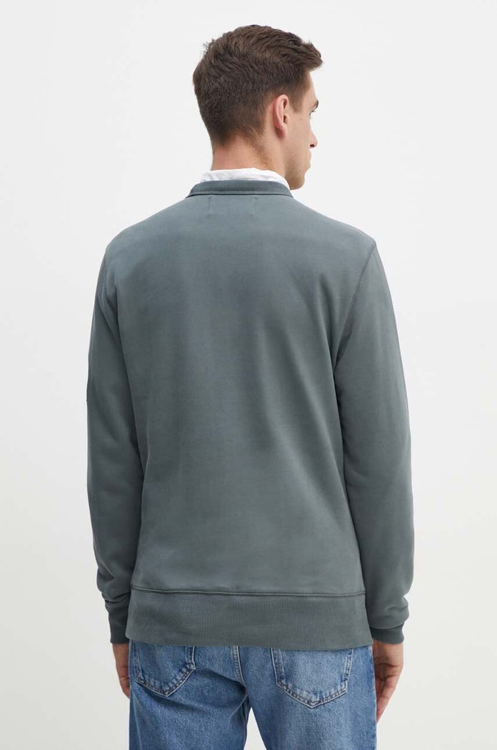 Oblečení Bavlněná mikina Calvin Klein Jeans J30J323426 šedá