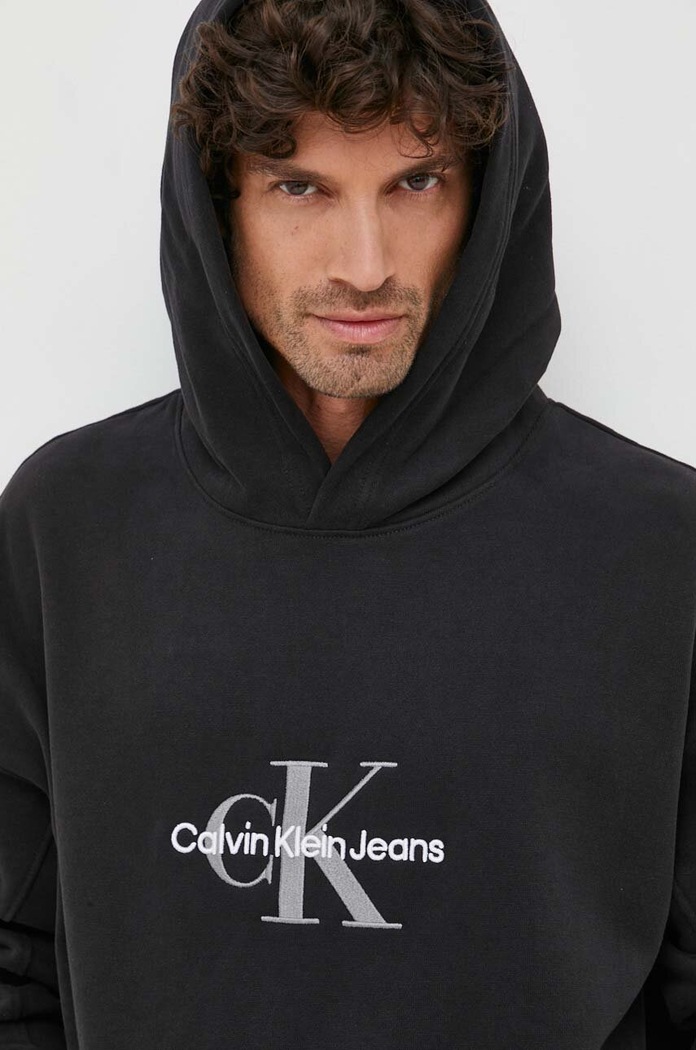 Mikina Calvin Klein Jeans čierna J30J324118