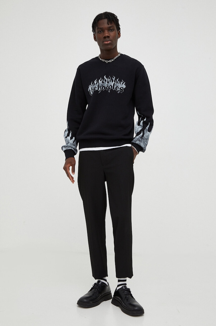 Dukserica The Kooples HSWE27062K crna AW23