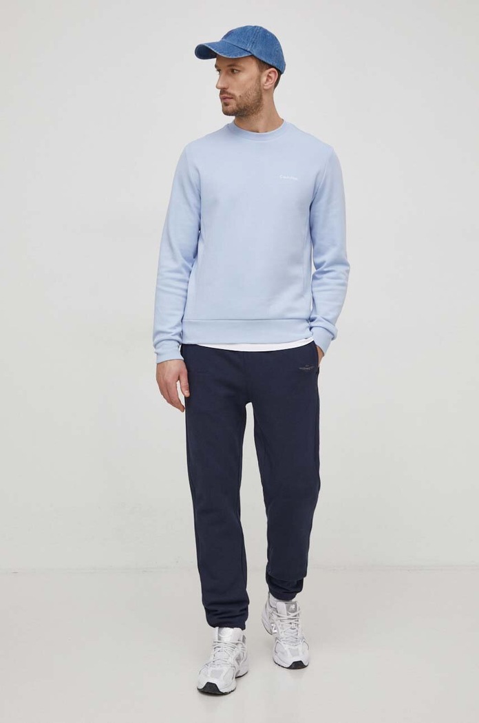 Mikina Calvin Klein K10K109926 modrá SS25
