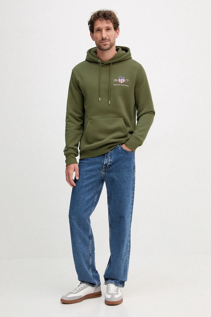 Mikina Gant 2047084 zelená AW25