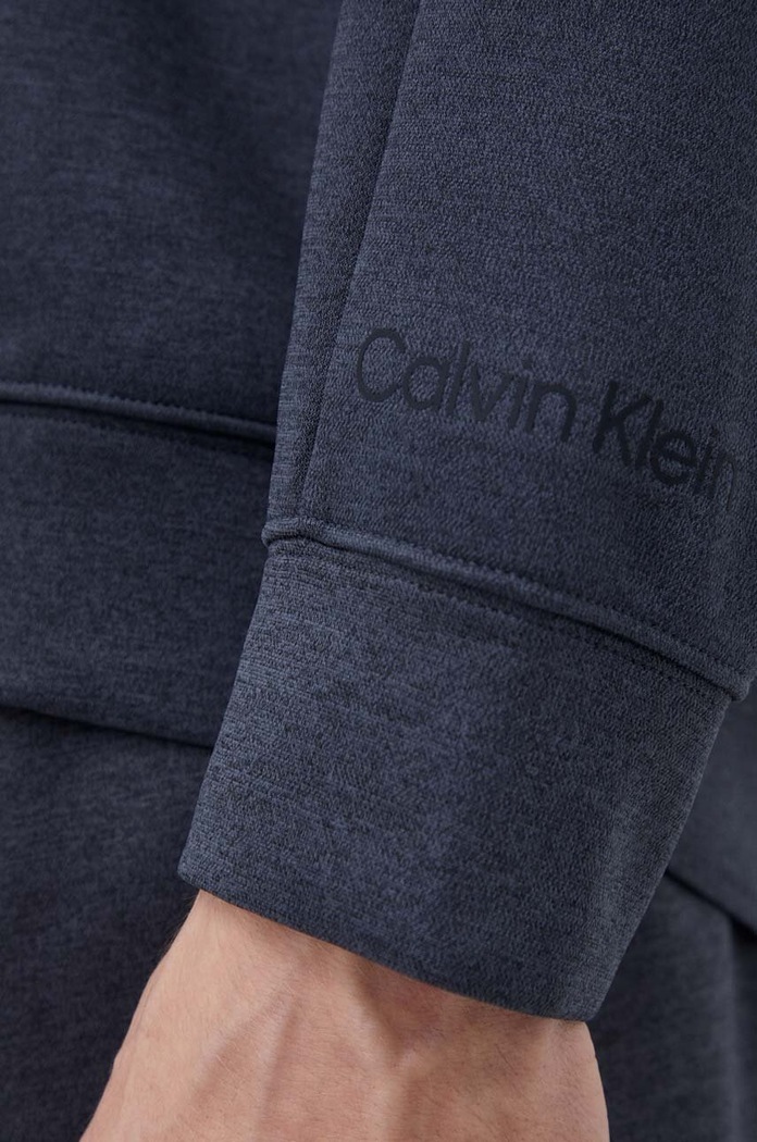 Суичър за трениране Calvin Klein Performance 00GMF3W313 сив