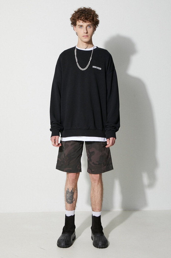 Marcelo Burlon hanorac de bumbac Tempera CMBA049C99FLE0011001 negru AW23