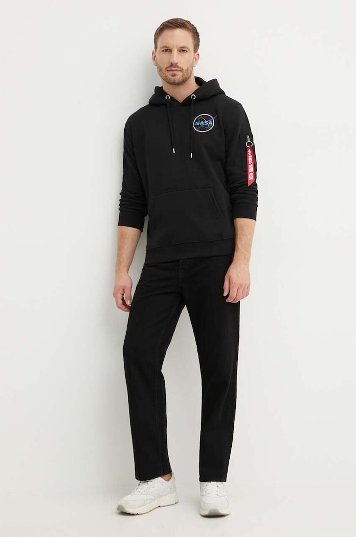 Μπλούζα Alpha Industries 108337.556 μαύρο AW24