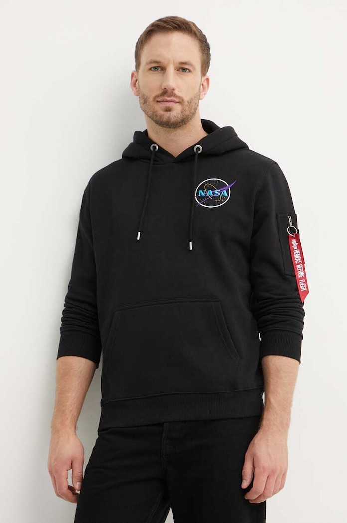 Ρούχα Μπλούζα Alpha Industries 108337.556 μαύρο