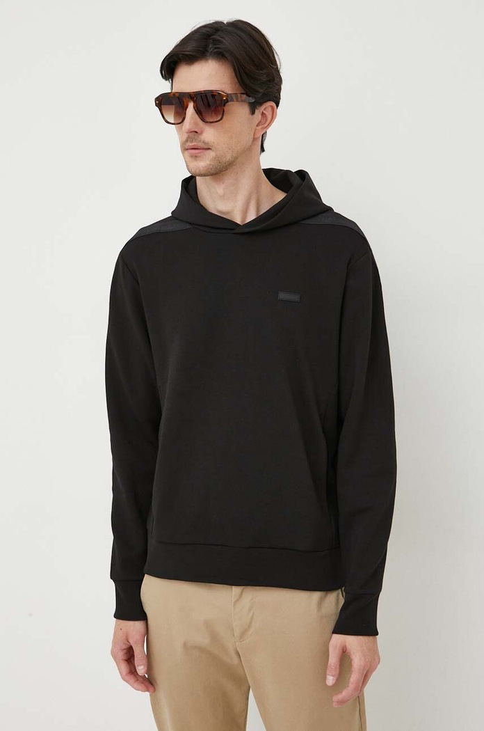 Μπλούζα Calvin Klein απλικέ μαύρο K10K111813