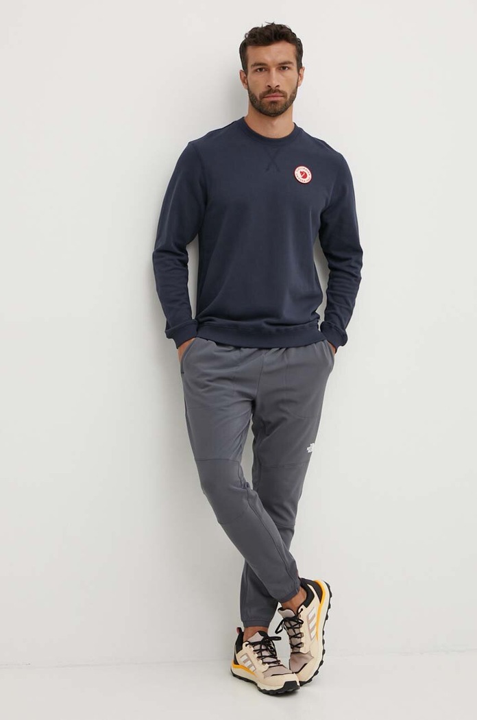 Fjallraven Bavlnená mikina Fjallraven 1960 Logo F87163.555 tmavomodrá AW25
