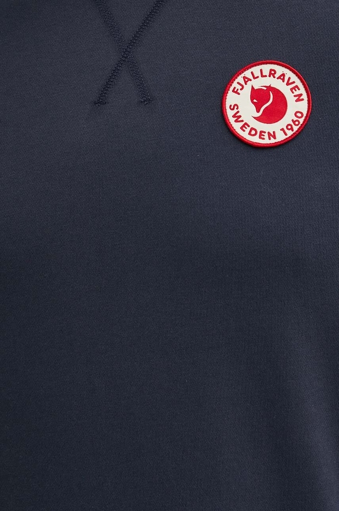 Bavlnená mikina Fjallraven 1960 Logo Fjallraven tmavomodrá F87163.555
