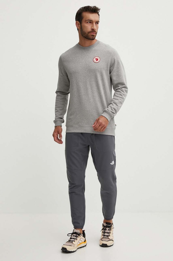 Fjallraven bluza bawełniana 1960 Logo F87163.020.999 szary AW23