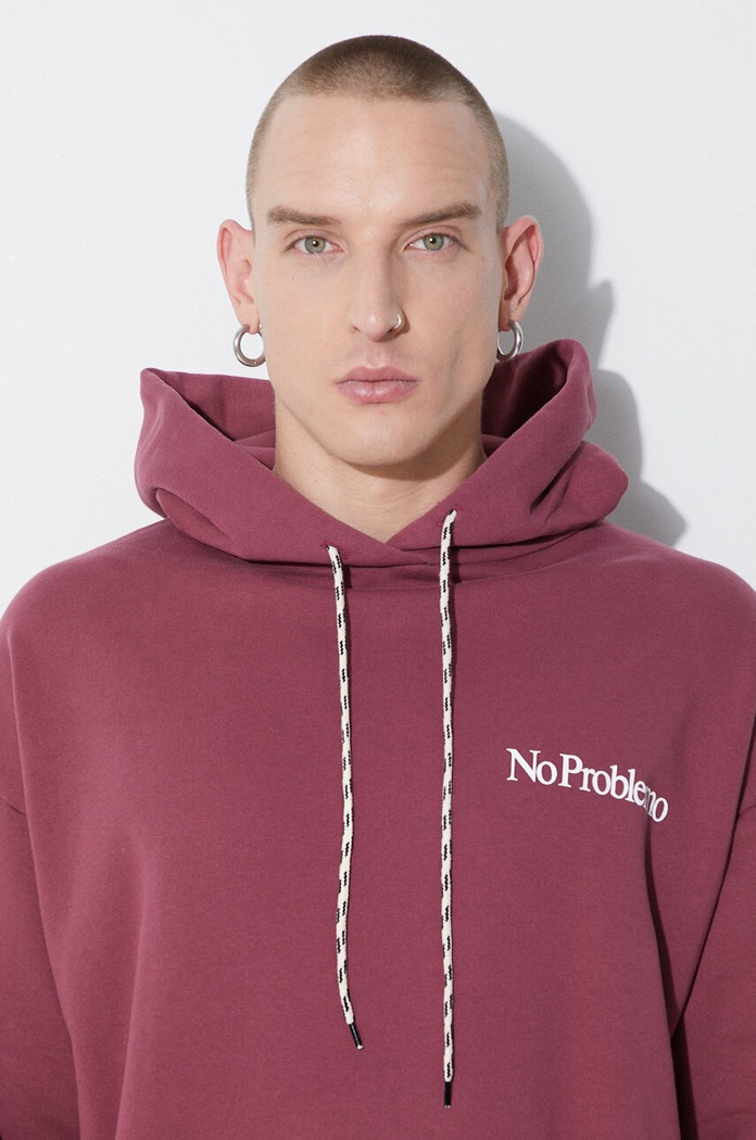 Aries cotton sweatshirt FUAR20017 maroon