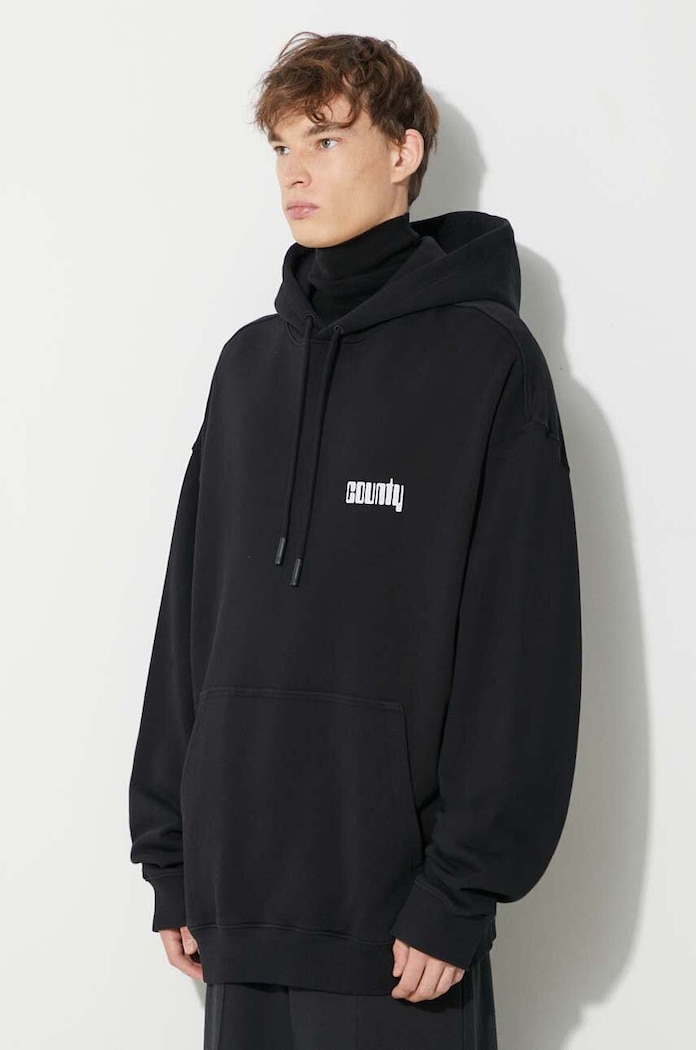 Marcelo Burlon cotton sweatshirt Disco God black CMBB106F23FLE0061001