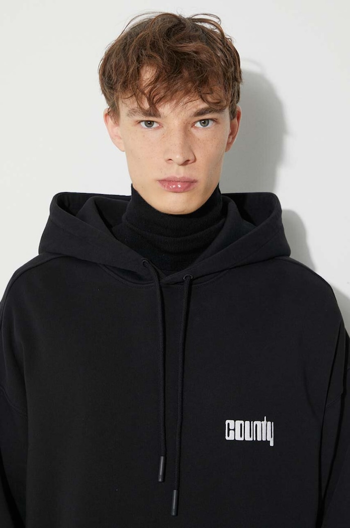 Marcelo Burlon cotton sweatshirt Disco God CMBB106F23FLE0061001 black