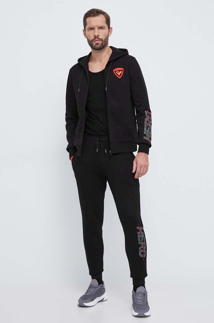 Rossignol bluza bawełniana HERO RLMMS10 czarny AW24