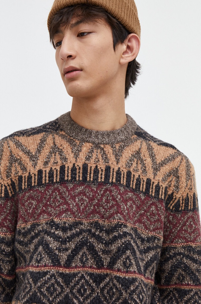 Abercrombie & Fitch sweter brązowy KI120.3268.408