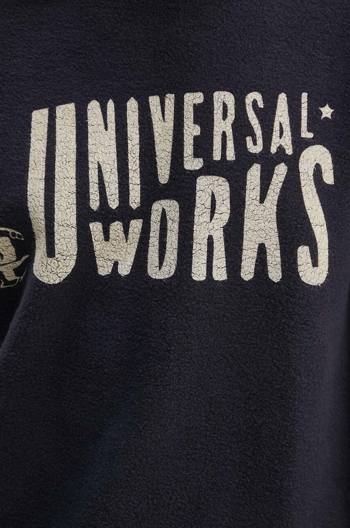Universal Works pamut melegítőfelső Mystery 29183 sötétkék