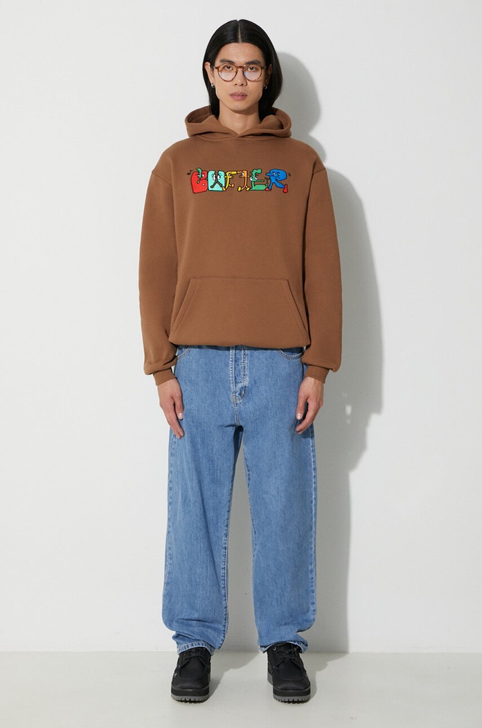 Butter Goods Bluza Zorched Pullover Hood BGQ3231803 brązowy AW23